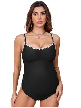 Maternity Cupshe Shell Stitched One-Piece Swimsuit